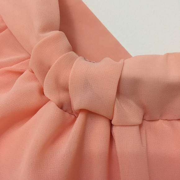 Ballerina Pink High Low Flowing Skirt - Picture 4 of 5